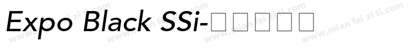 Expo Black SSi字体转换